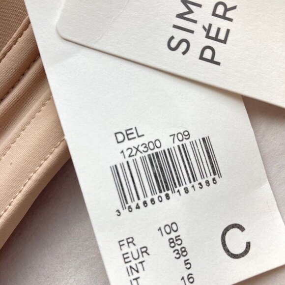 Simone Perele Delice Strapless Convertible Bra 38C Sand NWT - Picture 6 of 11